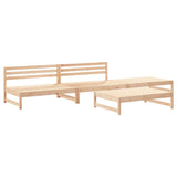 4 Piece Garden Lounge Set Solid Wood Pine