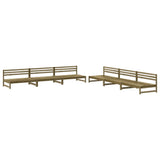 6 Piece Garden Lounge Set Impregnated Wood Pine