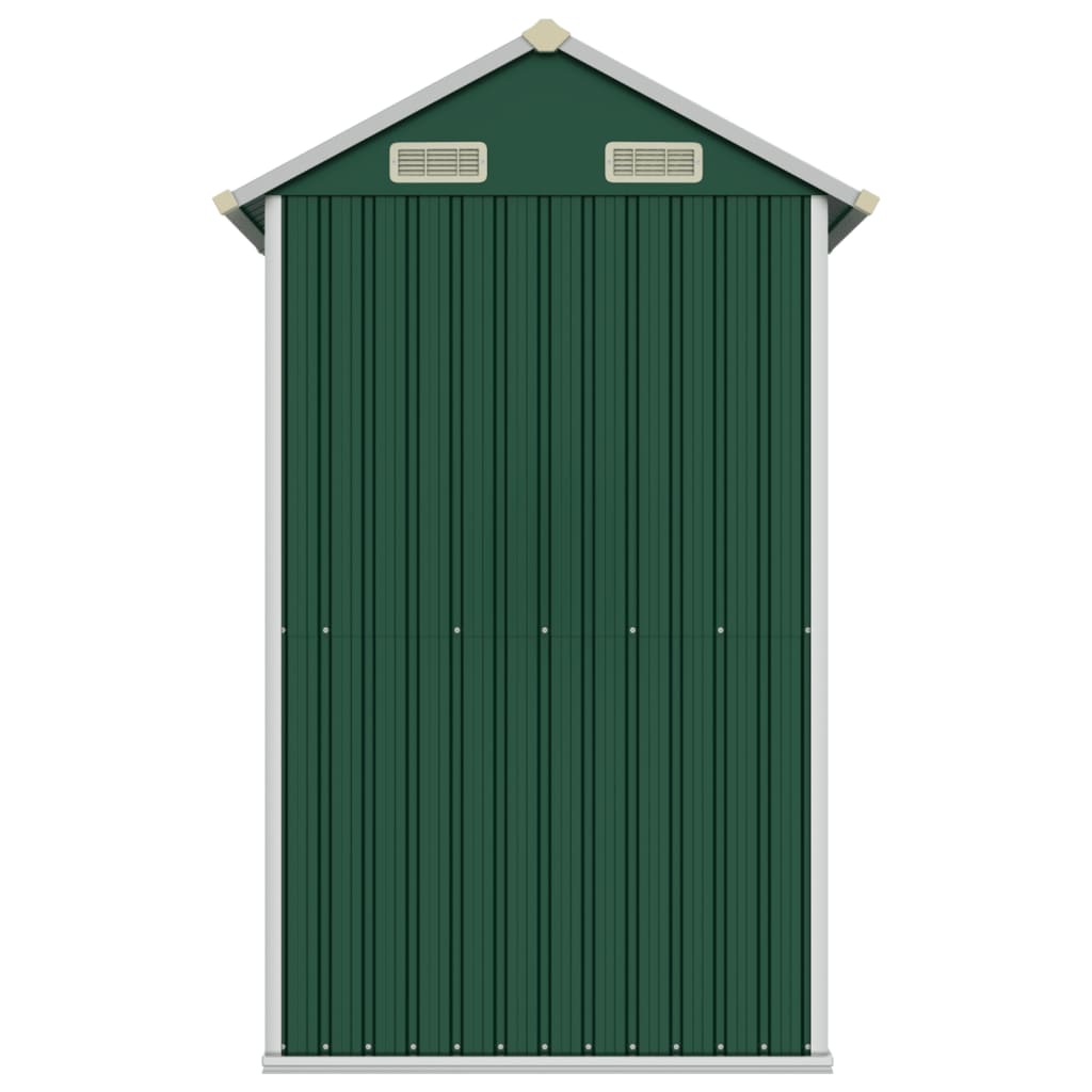 Garden Shed Green 192x152.5x237 cm Galvanised Steel