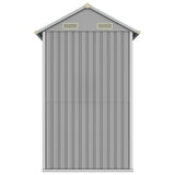 Garden Shed Light Grey 192x152.5x237 cm Galvanised Steel