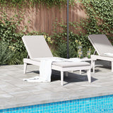 Sun Lounger White 186x60x29 cm PP