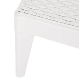 Sun Lounger White 186x60x29 cm PP