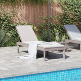 Sun Lounger Cappuccino 186x60x29 cm PP