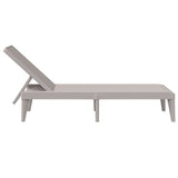 Sun Lounger Cappuccino 186x60x29 cm PP