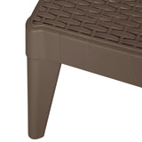 Sun Lounger Brown 186x60x29 cm PP