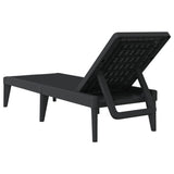 Sun Lounger Anthracite 186x60x29 cm PP