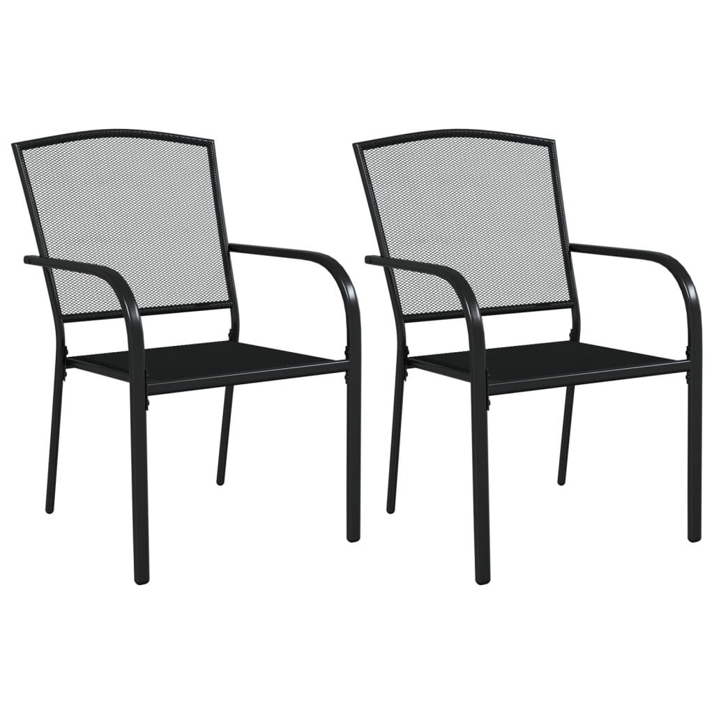 3 Piece Garden Dining Set Anthracite Steel