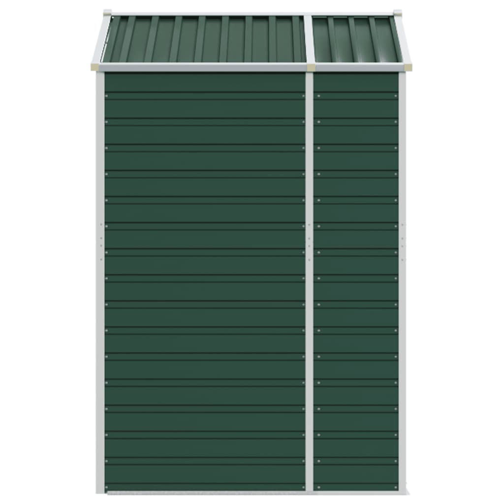 vidaXL Garden Shed Green 191x130x198 cm Galvanised Steel