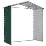 vidaXL Garden Shed Green 191x130x198 cm Galvanised Steel