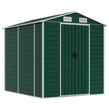 Garden Shed Green 191x215x198 cm Galvanised Steel