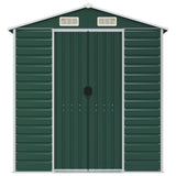 Garden Shed Green 191x300x198 cm Galvanised Steel