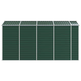 vidaXL Garden Shed Green 191x385x198 cm Galvanised Steel