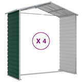vidaXL Garden Shed Green 191x385x198 cm Galvanised Steel