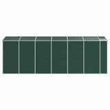vidaXL Garden Shed Green 191x555x198 cm Galvanised Steel