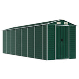 vidaXL Garden Shed Green 191x640x198 cm Galvanised Steel