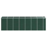 Garden Shed Green 191x640x198 cm Galvanised Steel