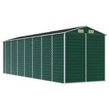 Garden Shed Green 191x640x198 cm Galvanised Steel