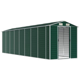 Garden Shed Green 191x725x198 cm Galvanised Steel