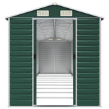 vidaXL Garden Shed Green 191x895x198 cm Galvanised Steel
