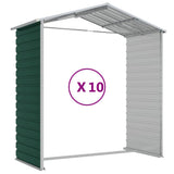 Garden Shed Green 191x895x198 cm Galvanised Steel