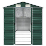 Garden Shed Green 191x980x198 cm Galvanised Steel