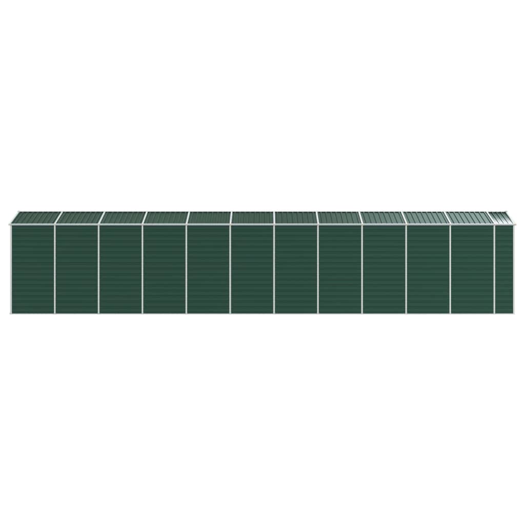vidaXL Garden Shed Green 191x980x198 cm Galvanised Steel