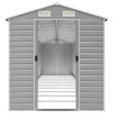 Garden Shed Light Grey 191x980x198 cm Galvanised Steel