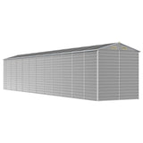 Garden Shed Light Grey 191x980x198 cm Galvanised Steel