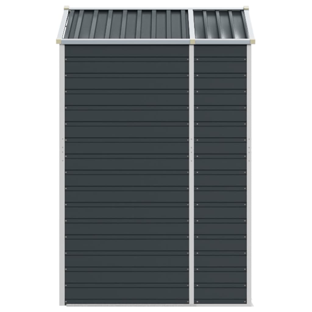 vidaXL Garden Shed Anthracite 191x130x198 cm Galvanised Steel