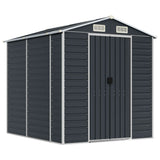 Garden Shed Anthracite 191x215x198 cm Galvanised Steel