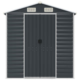 Garden Shed Anthracite 191x300x198 cm Galvanised Steel