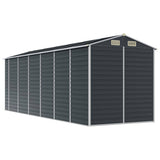 Garden Shed Anthracite 191x555x198 cm Galvanised Steel