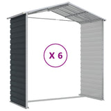 Garden Shed Anthracite 191x555x198 cm Galvanised Steel