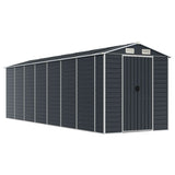 Garden Shed Anthracite 191x640x198 cm Galvanised Steel