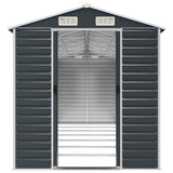 Garden Shed Anthracite 191x640x198 cm Galvanised Steel