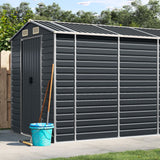 Garden Shed Anthracite 191x640x198 cm Galvanised Steel