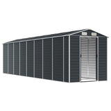 vidaXL Garden Shed Anthracite 191x725x198 cm Galvanised Steel
