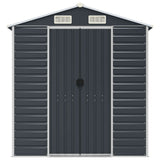 Garden Shed Anthracite 191x725x198 cm Galvanised Steel