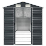 vidaXL Garden Shed Anthracite 191x980x198 cm Galvanised Steel