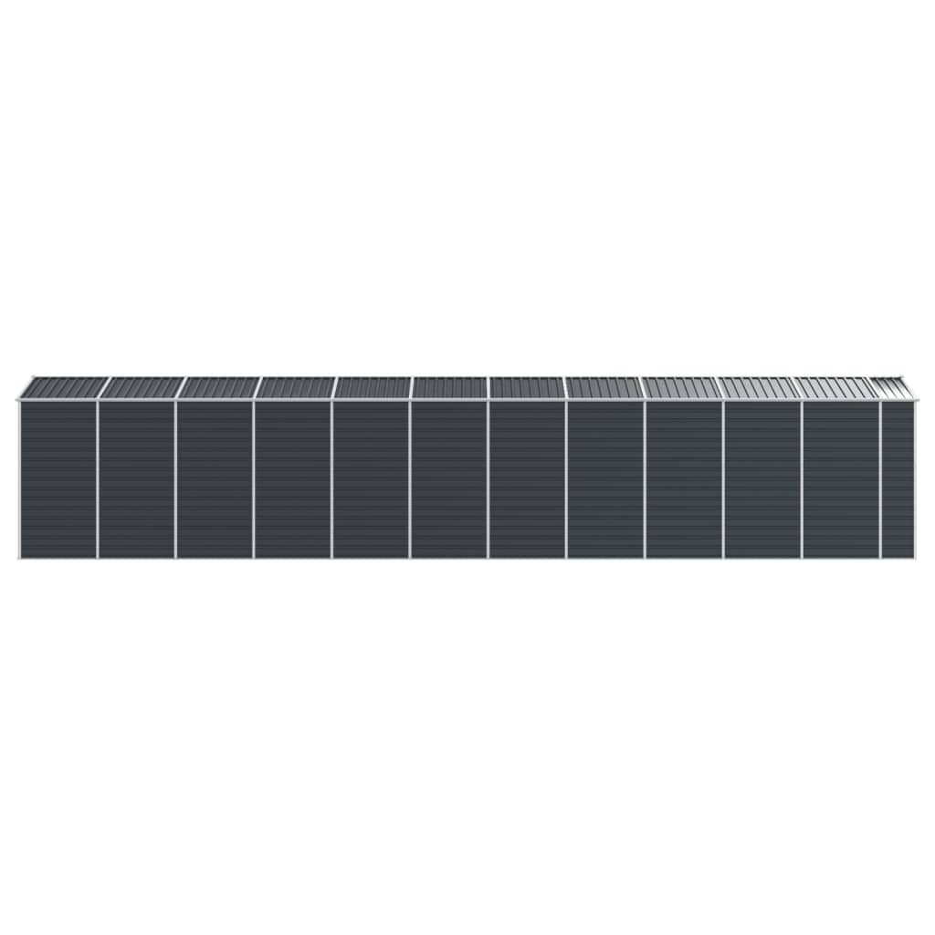 vidaXL Garden Shed Anthracite 191x980x198 cm Galvanised Steel