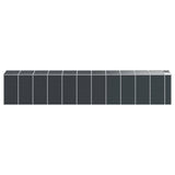 vidaXL Garden Shed Anthracite 191x980x198 cm Galvanised Steel