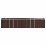 vidaXL Garden Shed Brown 191x895x198 cm Galvanised Steel