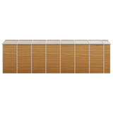 vidaXL Garden Shed Light Brown 191x640x198 cm Galvanised Steel