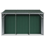 Garden Shed Green 277x279x179 cm Galvanised Steel