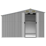 Garden Shed Grey 277x192.5x179 cm Galvanised Steel