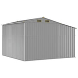 vidaXL Garden Shed Grey 277x279x179 cm Galvanised Steel