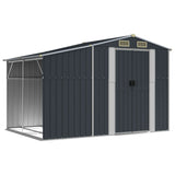 Garden Shed Anthracite 277x192.5x179 cm Galvanised Steel