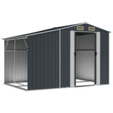 Garden Shed Anthracite 277x192.5x179 cm Galvanised Steel