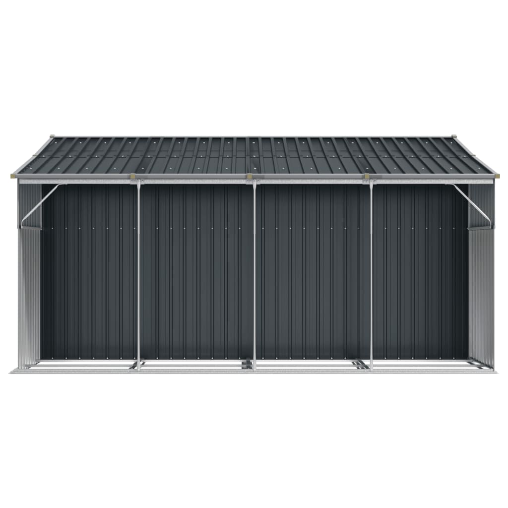 Garden Shed Anthracite 277x365.5x179 cm Galvanised Steel