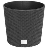 Planter with Removable Inner Anthracite 15 / 15.3 L PP Rattan